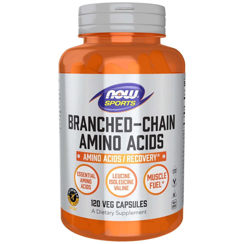 AHORA Foods Sports Nutrition, Branched Chain Amino Acids, With Leucine, Isoleucine and Valine, 120 Veg Capsules