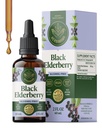 HERBAMAMA Black Elderberry Drops - Vegan Elderberry Liquid Extract for Immune Support - Non-GMO, Alcohol &amp; Sugar-Free Immunity Supplement, 21-Day Supply