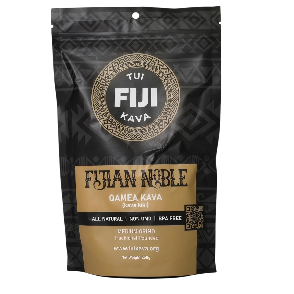 TUI KAVA PREMIUM WELLNESS KAVA -TRADITIONAL Fijian Noble Pounded Medium Grind 250g (8.8oz) - TRIAL SIZE ANTE Very Heady Daytime Kava ← All Natural Relaxation Silencio Incrementar Focus TENIDO Soporte para calmantes ANTE STRAINER BAG REQUIRED.