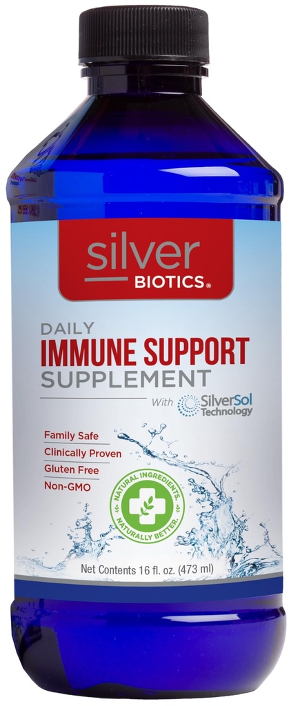 Silver Biotics Multivalent SilverSol Technology Ag4O4 10 PPM Immune Support ← Bio-Hacking Immune Building Natural Support ← 16 Fl Oz