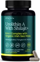 Urolithin-A Complex w Shilajit, Organic Sea Moss, Ashwagandha & Tongkat Ali, Natural Energy, Libido, Hormone Balance, and Focus for Men &amp; Women (Made in USA - 3rd Party Tested)