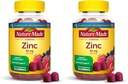 Nature Made Zinc Suplementos 30 mg Por Serving, Suplemento dietético para Immune Health and Antioxidant Support, 60 Zinc Gummies, 30 Day Supply, (Pack of 2)