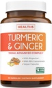 Suplemento Turmeric y Ginger (No-GMO) 1980mg Servir - Curcumina Turmérica con Bioperina de Pepper Negro, Extracto de jengibre, y 95% Curcuminoides Polvo - Tumérico Soporte Conjunto Suplemento - 90 cápsulas