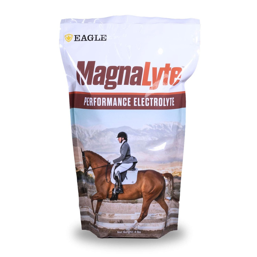 MagnaLyte Loose Salt and Electrolytes for Horses by Eagle Equine ¦ Mineral sea Salt, Trace Minerals, Electrolytes  4 lb Bag