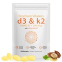 Daiasns Vitamina D3 K2 10000iu Soporta Muscle & Brain Health -High-Potency D3 K2 Supplement Helps in Immune and Cardiovascular Support - 120 Softgels