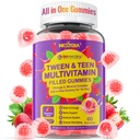 Nextdia Multivitamínicas llenas para niños adolescentes niñas 12-17, 18, 19, Niños 10+ Multivitamina con Omega 3, Calcio + Magnesio + Zinc, Multi-Minerales para adolescentes 10-19S Cerebro, Hueso, Energía, Inmune