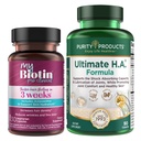 Purity Products Bundle - MyBiotin ProClinical + Ultimate H.A MyBiotin ProClinical (Biotin, MB40X Matrix, Astaxanthin) - Ultimate H.A. (BioCell Collagen, Quercetin, Hyaluronic Acid +Más)