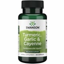 Swanson Full Spectrum Turmeric Ajo &amp; Cayenne 60 cápsulas