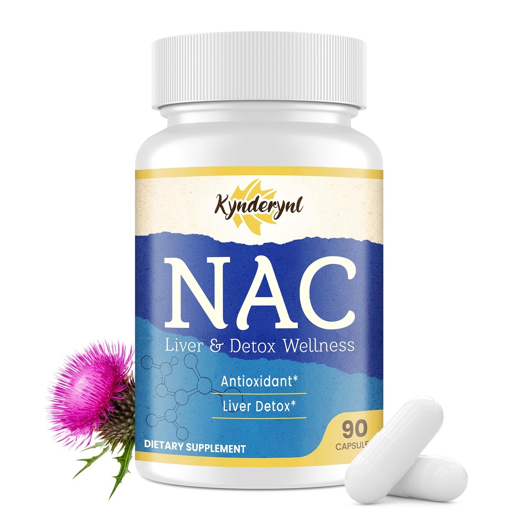 NAC Suplemento N-Acetyl Cysteine ← High Dose NAC 1000mg para Liver Focused Silencio N-Acetyl-L-Cysteine with Milk Thistle & Glutathione Silencio NAC Capsules 90-Count Vegan