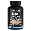 XGold Health NAC 1000 mg con Quercetina 95%, Bromelain, Zinc, Vitamina C, D3 &amp; K2 Immune Support &amp; Antioxidante Suplemento Advanced Defense Blend 90 Veggie Capsules