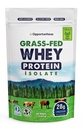 Opportuniteas Grass Fed Whey Isolate Protein Powder – Unflavored, Heavy-Metal Tested, 28g Protein, Fuente de Irlanda, Hormon-Free, Non-GMO, Envasado en EE.UU. – 1lb