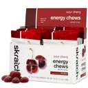 Skratch Labs Energy Chews  Caffeine Gummies for Running, Cycling, and Sports Performance ← Gel Alternative ← Sour Cherry (10 Pack) ← Gluten Free, Vegan