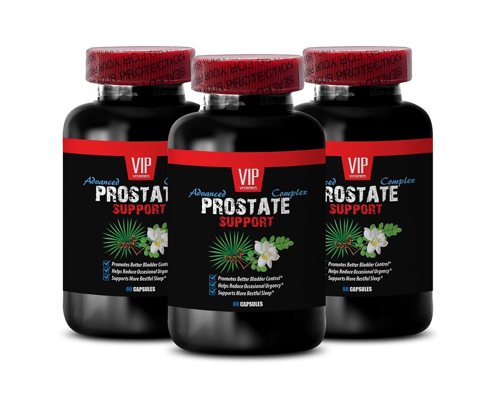 Saw Palmetto for Prostate Support - Prostate Support - Pygeum and Prostate Health, Red Raspberry for Prostate Wellness, Graviola Leaf for Wellness, Green Tea for Prostate 3 Bottles 180 Capsules