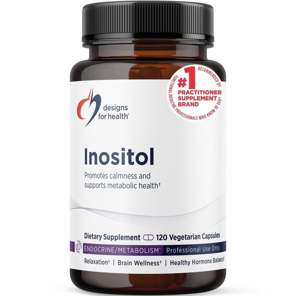Diseños para Capsulas de Inositol de Salud - 900 mg por cápsula Inositol Suplemento dietético para el apoyo hormonal femenino, Relax &amp; Liver Health Support - Suplemento de Apoyo Cerebral (120 cápsulas)