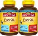Nature Made Fish Oil Omega 3 Suplementos, 1000 mg Softgels, Omega 3 Fish Oil for Healthy Heart Support, 90 Softgels, 45 Day Supply (Pack of 2)