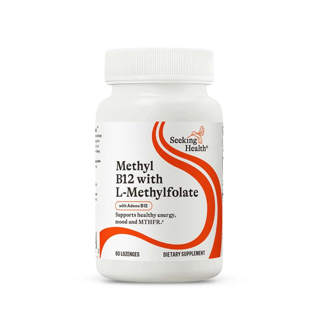 Buscando Metil B12 de Salud con L-Methylfolate - MTHFR Apoyo Suplemento - Metilación Apoyo Suplemento - Lozenges to Support Brain Health & Energy - 60 Lozenges