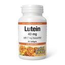 Factores naturales, Lutein 40 mg, Apoyo Antioxidante para los ojos sanos y la piel con Zeaxanthin, 60 Softgels