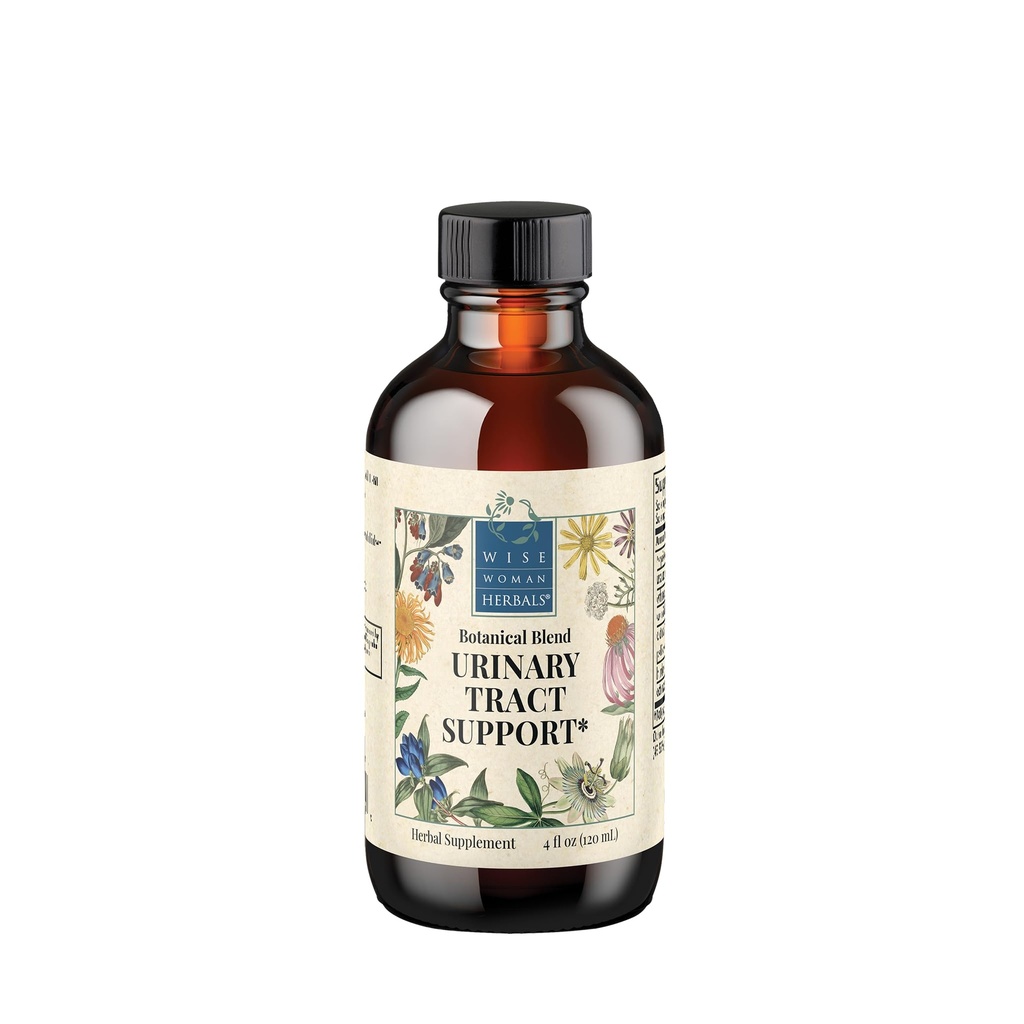 Wise Woman Herbals Urinary Tract Formula, Herbal Blend with Uva Ursi & Corn Silk, Supports Healthy Bladder, Kidney & Urinary Flow, Alcohol-Free Non-GMO, 2 Fl Oz