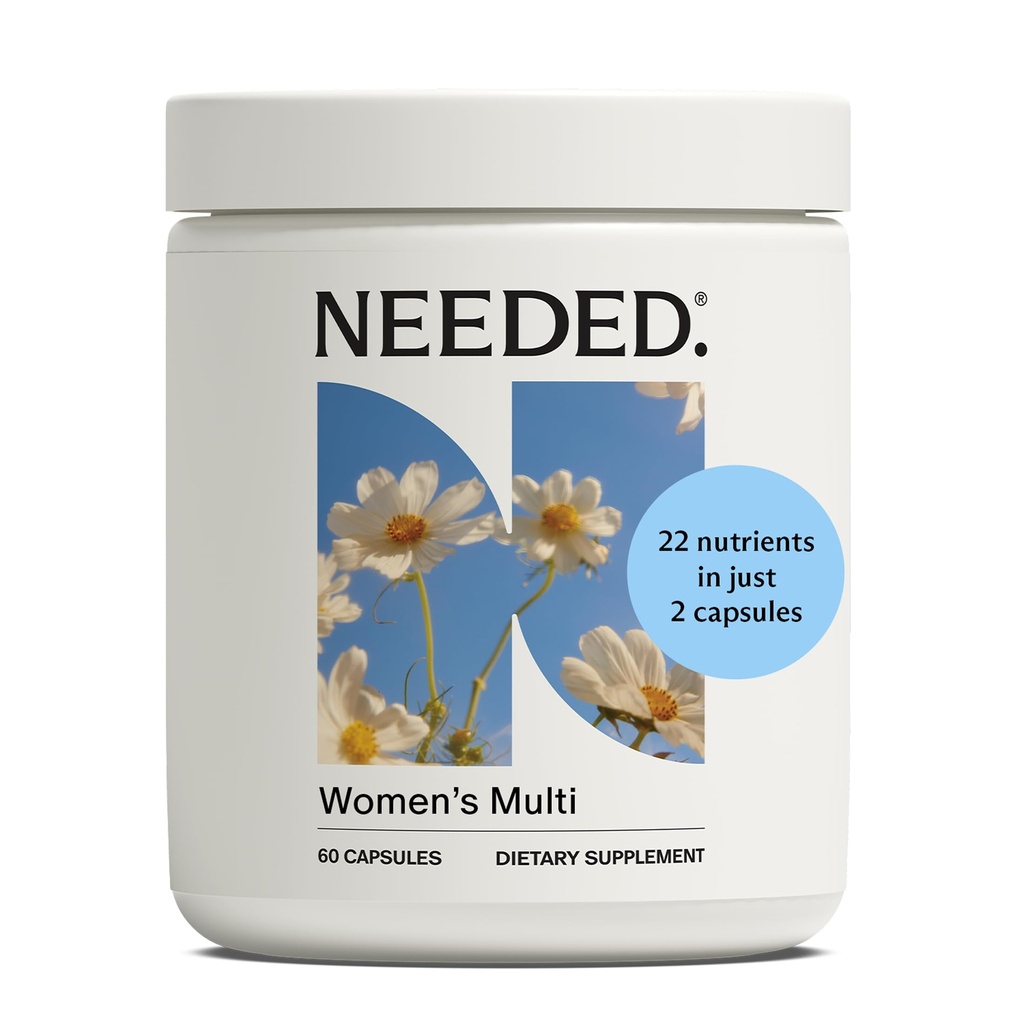 Necesitado. Multivitamina para Mujeres con 23 Vitaminas, Minerales y Antioxidantes - Mujeres Diarias Multivitamina - Vitamina B12, B6, D3, Cholina, Calcio, Biotina, Magnesio, Folato y Más (90 Cuenta)