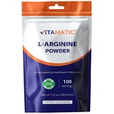 Vitamatic L-Arginine Pure Powder 500 Gram ← Desarrollado Silencio No GMO Silencio Gluten Libre Silencio No Aditivos Silencio 5000mg Por Serving Silencio 100 Servings