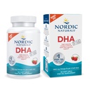 Naturales nórdicos DHA Xtra, Fresa - 90 Gels blandos - 1660 mg Omega-3 - Alta intensidad DHA Fórmula para soporte del sistema nervioso y cerebral - No GMO - 45 Servimientos