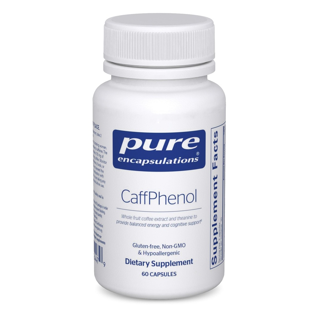 Pure Encapsulations CaffPhenol ¦ Whole Fruit Coffeeberry Extract and Theanine to Provide Balanced Energy and Cognitive Support ← 60 Capsules