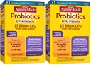Probióticos hechos por naturaleza para la salud digestiva Extra Strength 15 Billion CFU de las culturas vivas,probióticos para mujeres y hombres,30 cápsulas probióticas,30 fuente de día,(Pack de 2)