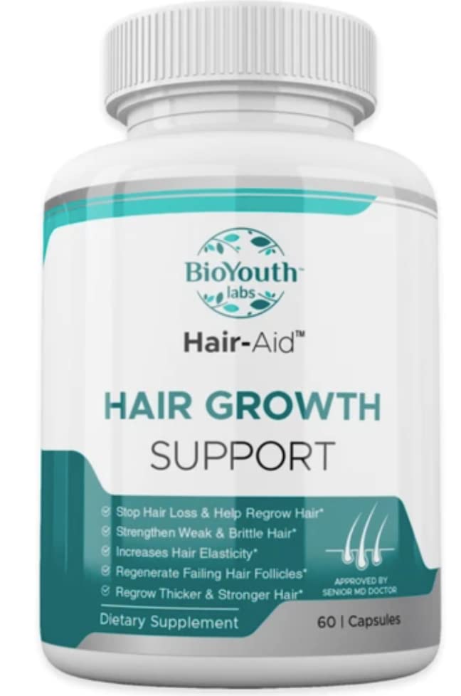 Labs Hair Growth Vitamins Supplement for Thicker Hair Growth, 60 Capsules - Nutritious Blend of Vitamin E, Raspberry Ketone, Iron & Saw Palmetto to Minimize Hair Loss for Both Women &amp; Men.
