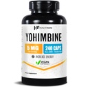 Healthfare Yohimbine HCL 5mg  240 Capsules Vegan presion Maximum Strength Fórmula ← Vegan, Non-GMO, Gluten-Free Silencio Made in the USA