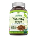 Herbal Secrets Yohimbe Extracto 450 mg Suplemento Silencio Veggie Capsules ← Non-GMO Silencio Gluten Gratis Silencio Made in USA (1 Pack, 250 Cuenta)