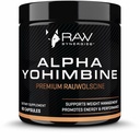 RAW Synergies Alpha Yohimbine - Suplemento de Apoyo a la Fitness para la Energía Larga, Alerta Mente &amp; Asistencia para la Salud Metabólica - Limpio, Suplemento Natural - 60 cápsulas