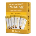 Prolon Fasting Bars ← 6g Protein, 8g Fiber ⋅ Keto-Friendly, Gluten-Free, Dairy-Free, Plant-Based ← Nutrición para el ayuno intermitente Formulado para no romper su vida rápida Nuts &amp; Honey (12 Conde)