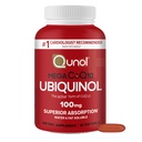 Qunol Ubiquinol CoQ10 100mg Softgels, Qunol Mega Ubiquinol 100mg - Absorción superior - Forma activa de Coenzyme Q10 para la salud del corazón - 2 Mes Fuente - 60 Conde