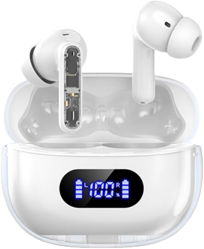 Auriculares Bluetooth inalámbricos P1 PRO, Auriculares inalámbricos con Lámparas claras Ear Buds, Asiento cómodo, IPX7 Waterproof Long Battery Life, 30H Playtime para entrenamiento deportivo