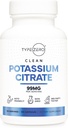 Citrato de potasio tipo Zero (99mg, 120 cápsulas) - Gluten Free, Non-GMO