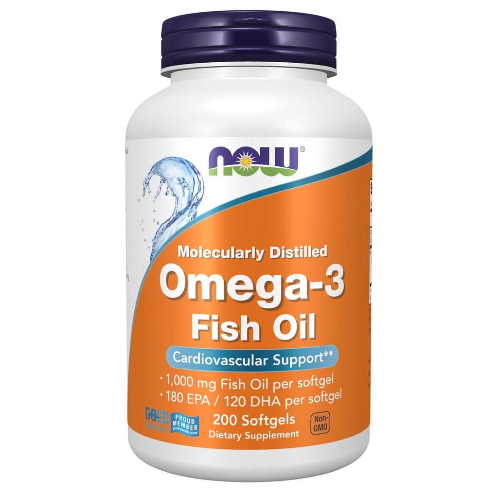 Ahora Alimentos OMEGA-3 FISH OIL 200 Softgels