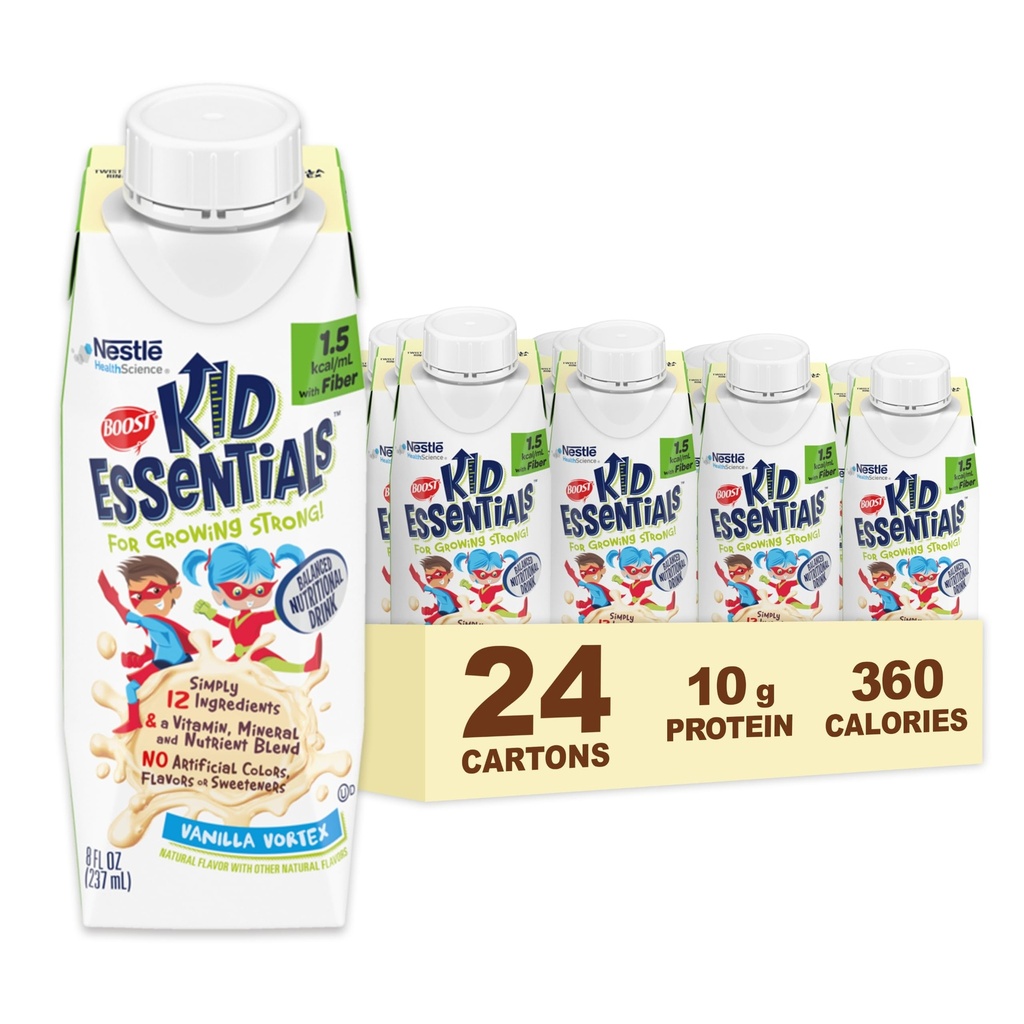 BOOST KID ESSENTIALS 1.5 con fibra, vainilla Vortex