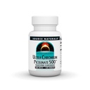 Fuente Naturales Picolinato Ultra Chromium 500 sin levadura Cromo, Suplemento dietético vegetariano, 500 mcg - 120 Tabletas