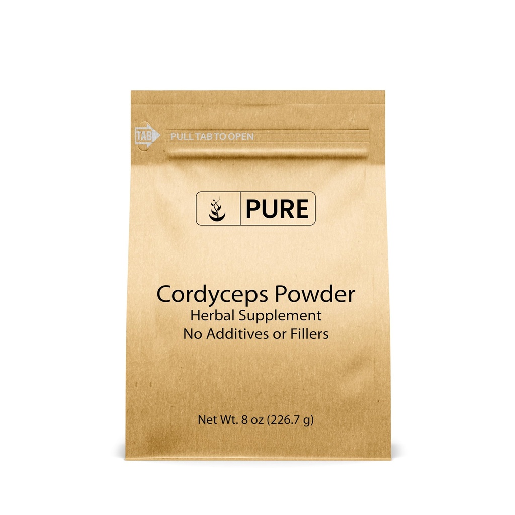 Ingredientes originales puros Cordyceps (8oz) Suplemento herbal tradicional, no GMO