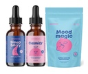 JoySpring SleepBerry Liquid Melatonin, Magnesium Citrate & Glycinate Drops, y Mood Saffron Pixie Stick para niños