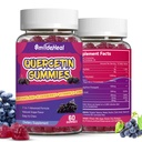 2 Pack Quercetin Gummies 1200MG, Quercetin Gummies with Bromelain, Zinc Vitamin C, Immune System Vegan Gummy for Adult &amp; Kid, 120 Vegan