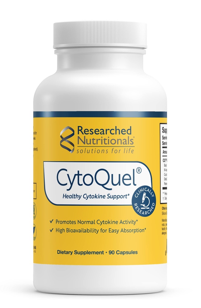 CitoQuel con Cisteine N-Acetyl, Suplementos Herbales > Extracto Turmérico - Promover la función de citocina saludable para el soporte inmunológico, sueño & físico Comfort (90 cápsulas)