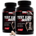 Prueba de Factor de Fuerza X180 Boost, 2-Pack, Booster de Testosterona y Suplemento de Energía para Hombres, Energía Boost, Aumento de la resistencia y mejora de la vitalidad, con D-Aspartic Acid y Fenugreek, 240 Tablets