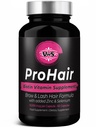VWS Biotina 10,000 mcg Suplemento dietético w/Zinc &amp; Selenium para promover el crecimiento del cabello delgado, uñas más fuertes &amp; piel sana para mujeres y hombres, 60 cápsulas veganos