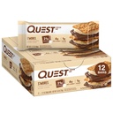 Quest Nutrition S'mores Protein Bares, 21g Protein, 1g Sugar, 4g Net Carb, Gluten Free, Keto Friendly, 12 Conde