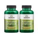 Carbón Activado de Swanson - Suplemento Natural Apoyo a la Absorción Saludable - Ayuda a w/Bloating " Mantener la regularidad del intestino - (120 cápsulas, 520 mg por servicio) 2 Pack