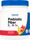 Nutricost Prebiotic Fiber Powder (1 LB, Fruit Punch) - Salud Digestiva, Suplemento de fibra natural, Soluble Fiber Blend
