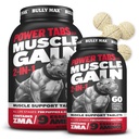 Bully Max 2-in-1 Muscle Builder Tablas para cachorros " Perros adultos - Vitaminas de perros " Suplementos para la ganancia muscular " Crecimiento - Canine Puppy Multivitamins for All Breeds " Edades - 60 Tabs (2 Botellas)