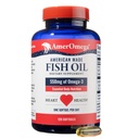 AmerOmega Triglyceride Omega-3 Fish Oil for Heart Health Support - Wild-Caught Alaskan Walleye Pollock - American-Sourced, American-Made - Non-GMO, Gluten-Free &amp; Dairy-Free - 120 Softgels