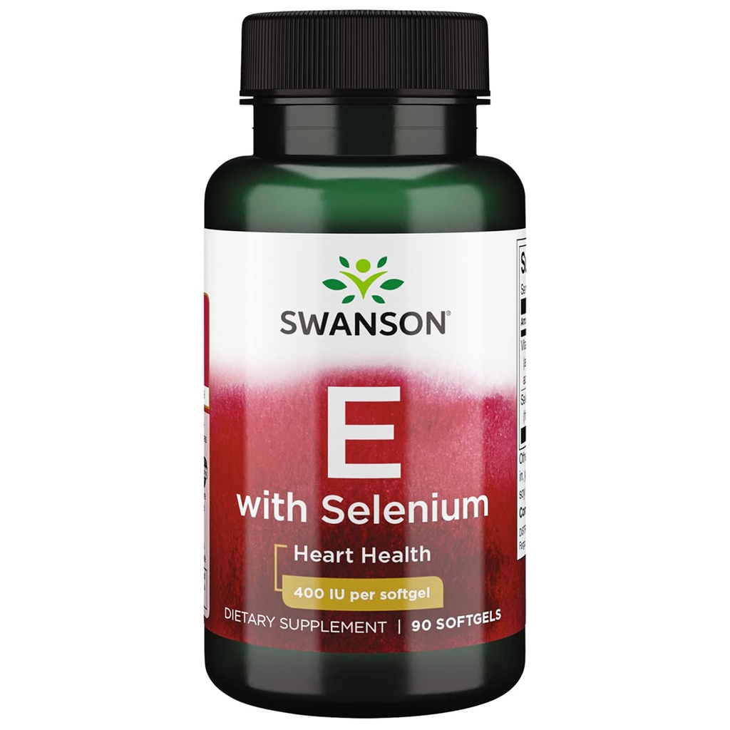 Swanson Vitamina E &amp; Selenium 90 Sgels